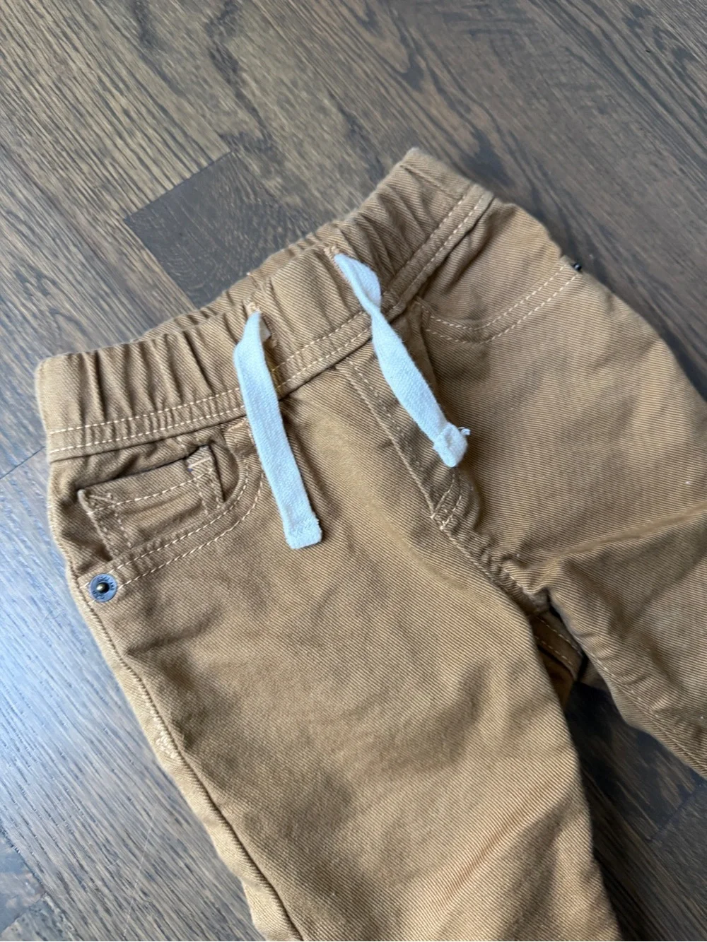 Baby GAO Kids Pull-On Jogger Pants in Tan